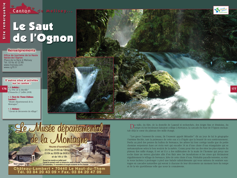 Le saut de l'Ognon à Servance (70)