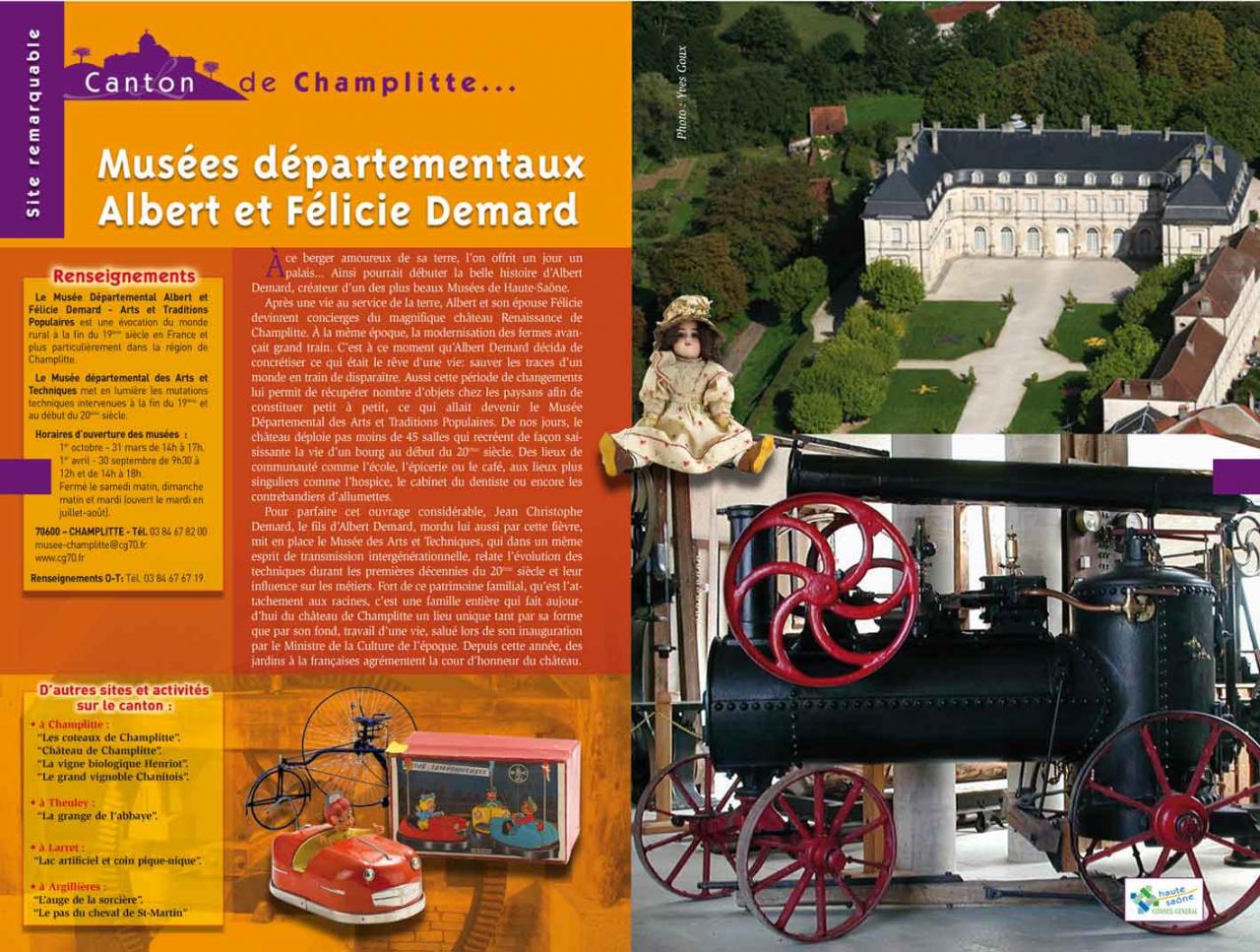 Musée Albert et Félicie Demard - Château de Champlitte (70)