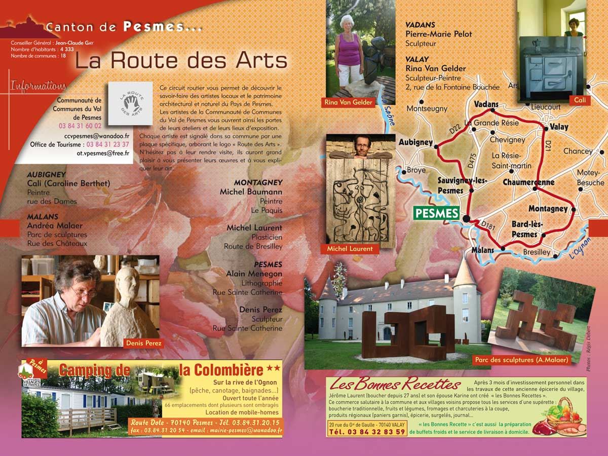 Route des Arts autour de Pesmes (70)