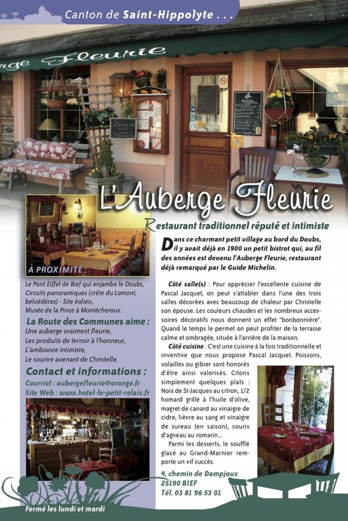 L'auberge fleurie à Bief