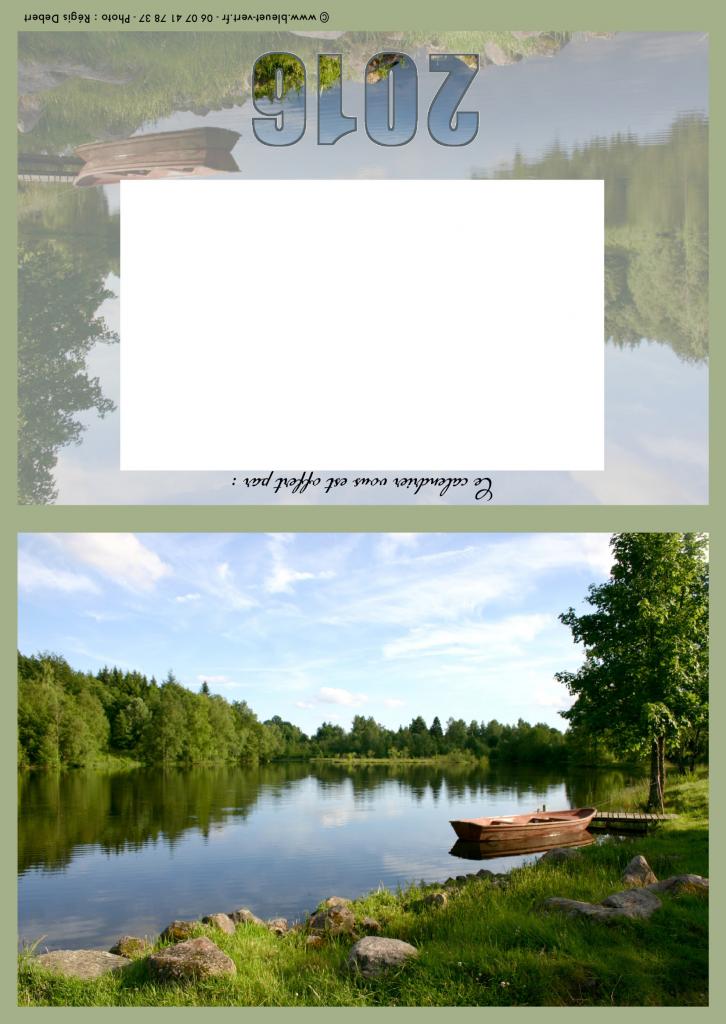 Barque dormante sur l'étang