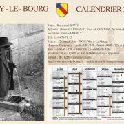 Calendrier pour commune de Noroy-le-Bourg (verso)