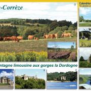 Calendrier Haute-Corrèze (recto)