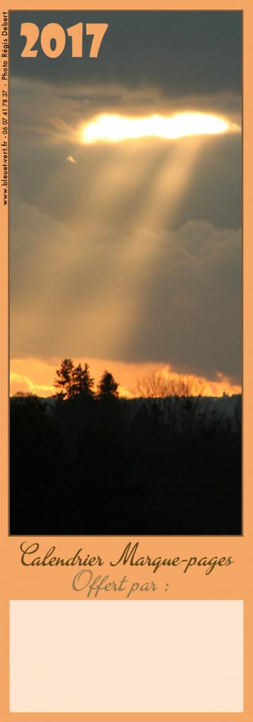 Recto calendrier marque-pages - ref.17-04