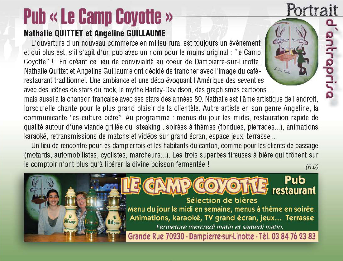 Pub Camp Coyottes