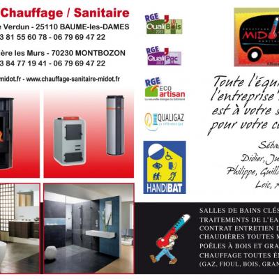 Carte voeux société Midot (verso)