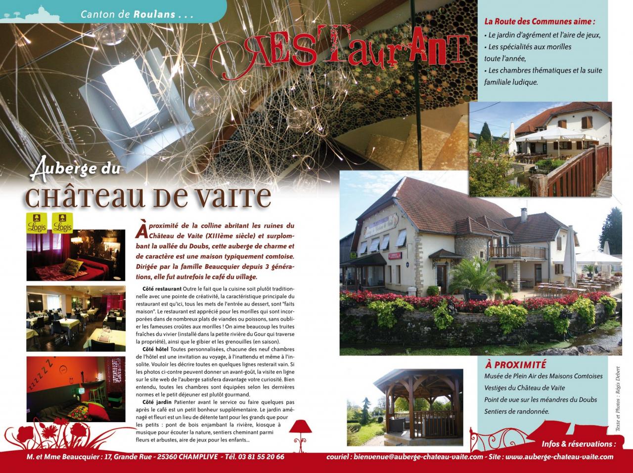 Auberge du Château de Vaite