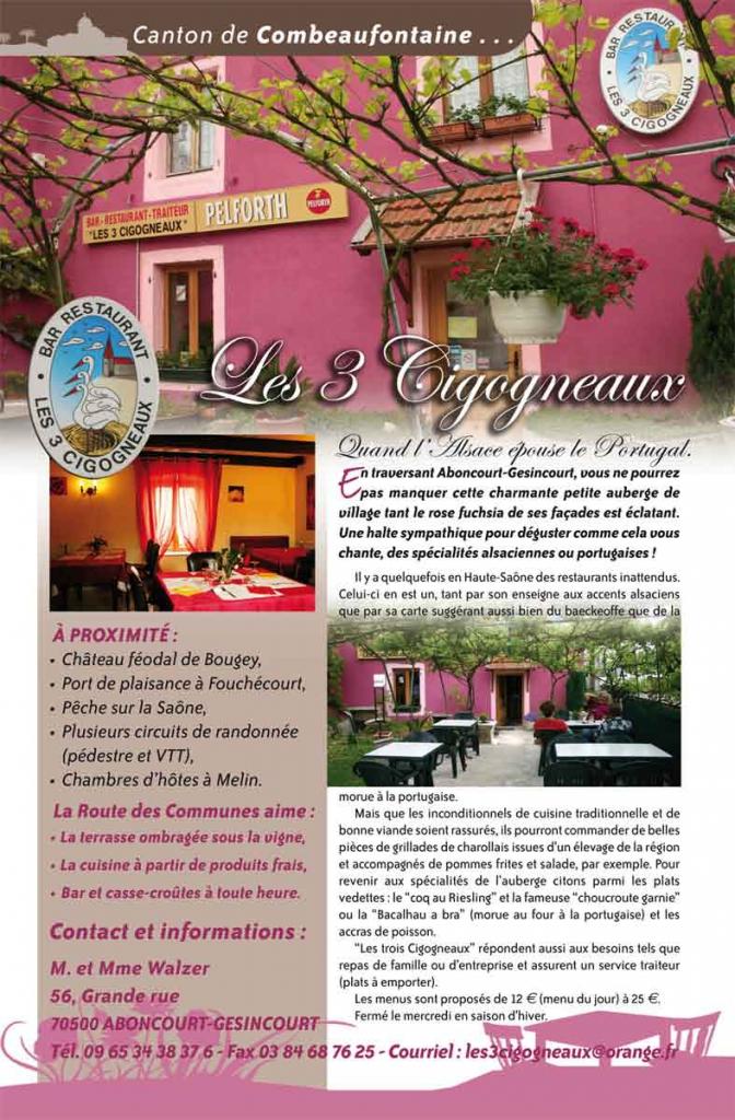 Auberge les 3 Cigogneaux