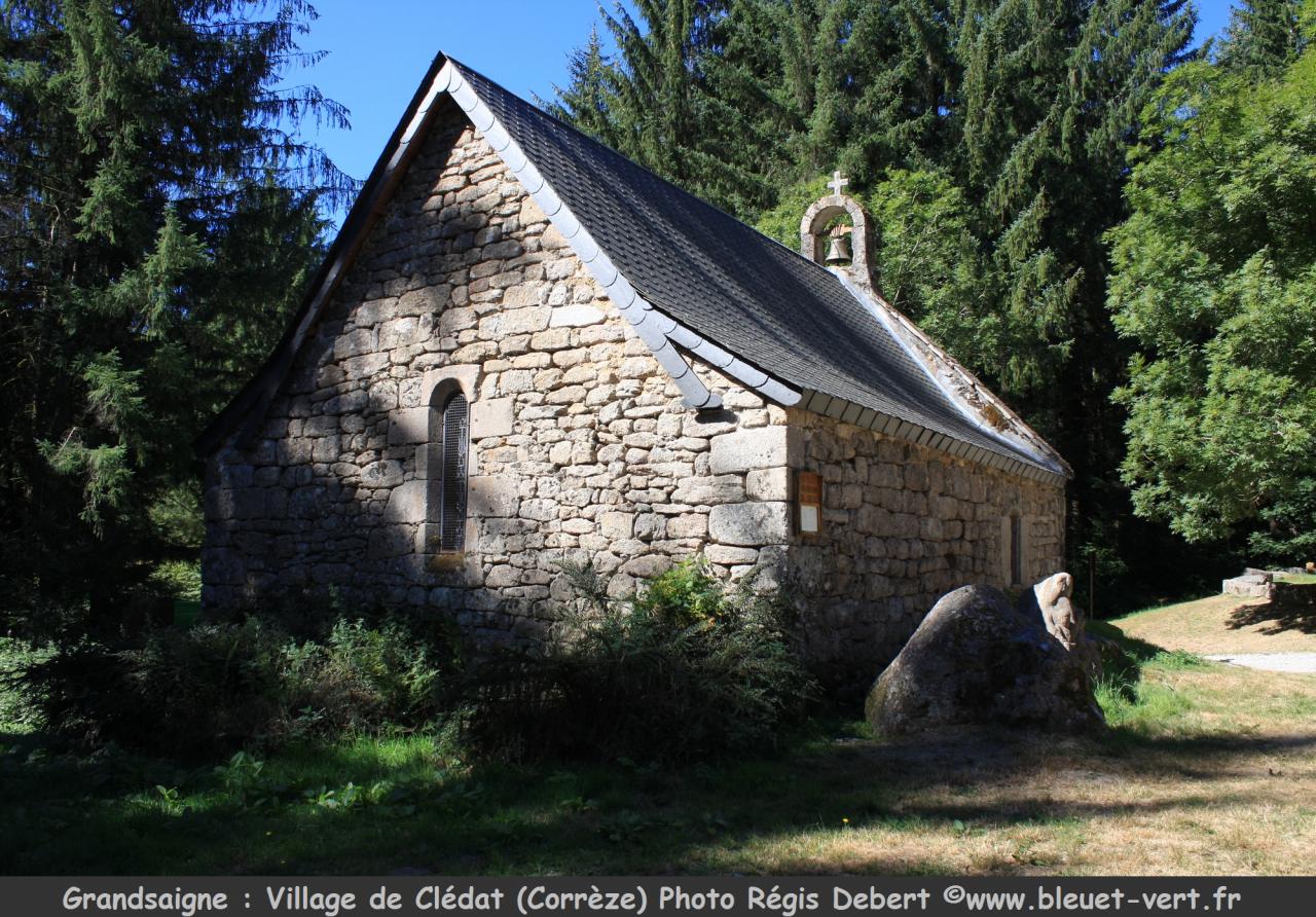 Village abandonné et restauré de Clédat sur le plateau de Millevaches