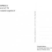 Exemple d'Esprels ( verso de la carte)