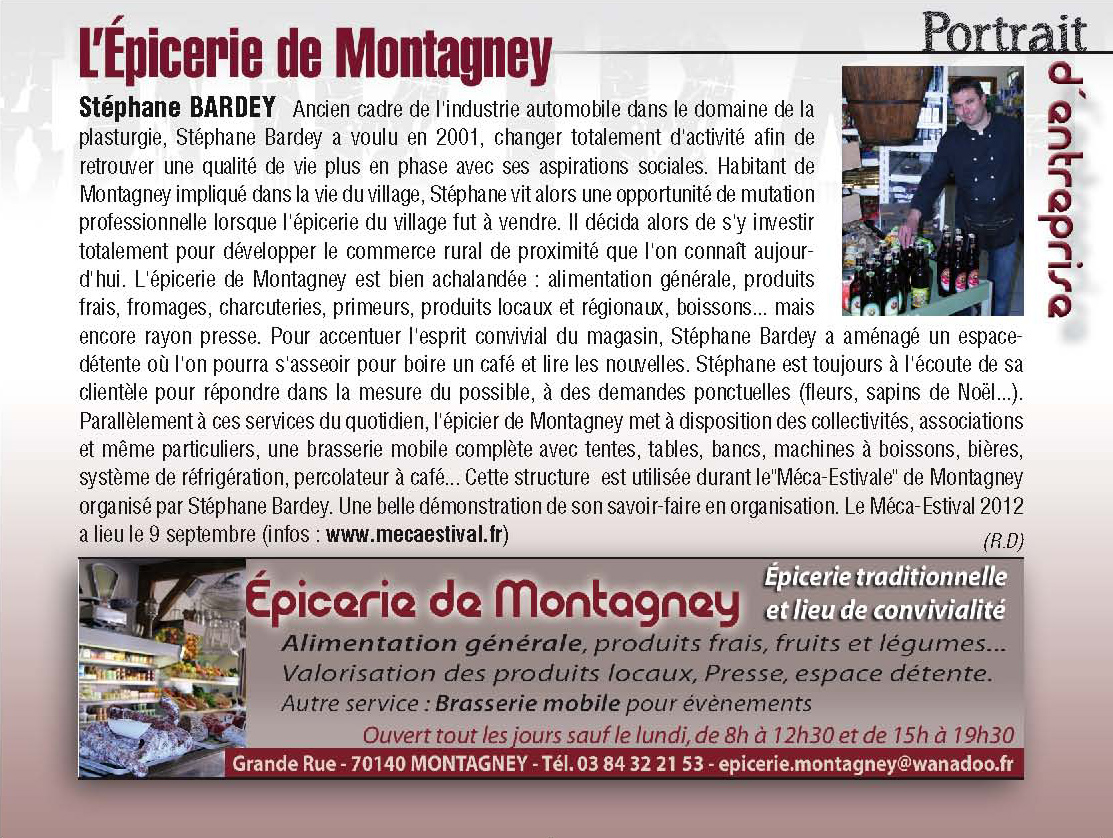 Epicerie de Montagney