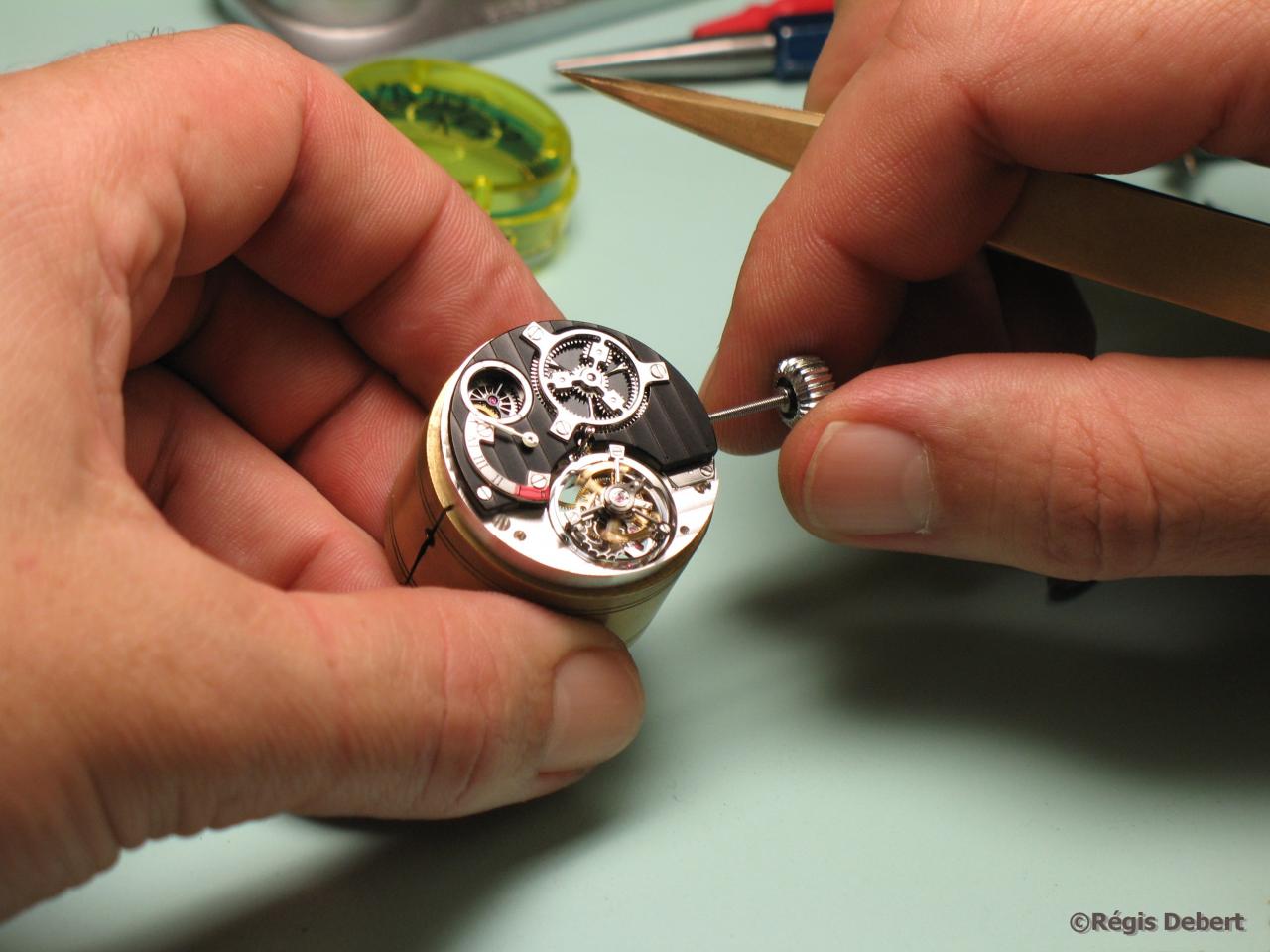 Mains de maître horloger