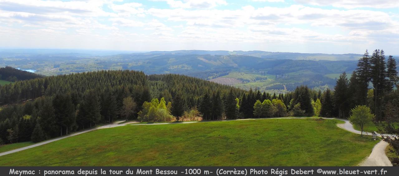Panorama depuis le Mont Bessou à Meymac