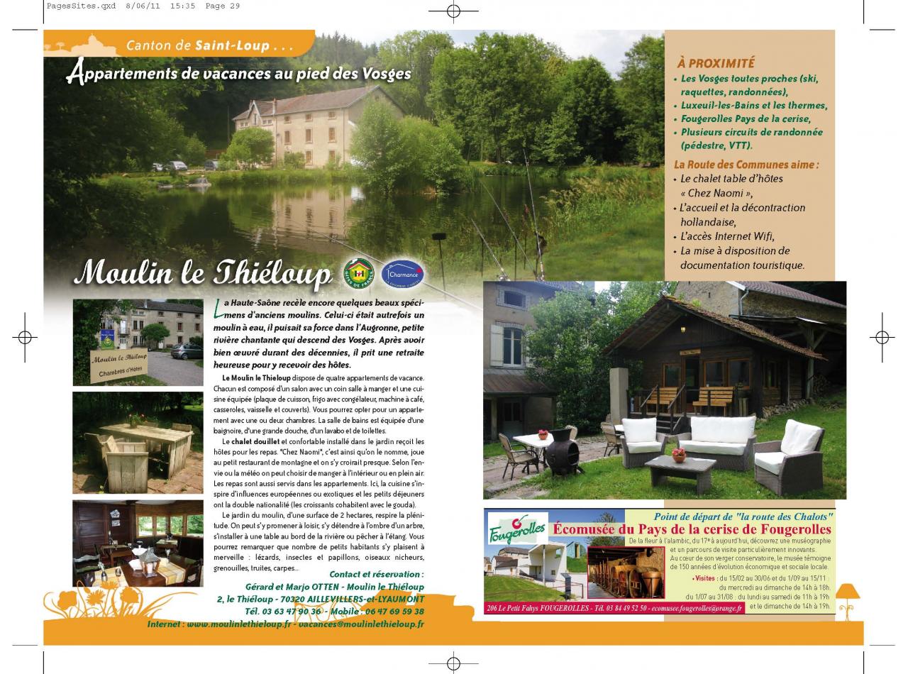 Maison d'hôtes le Moulin de Thiéloup