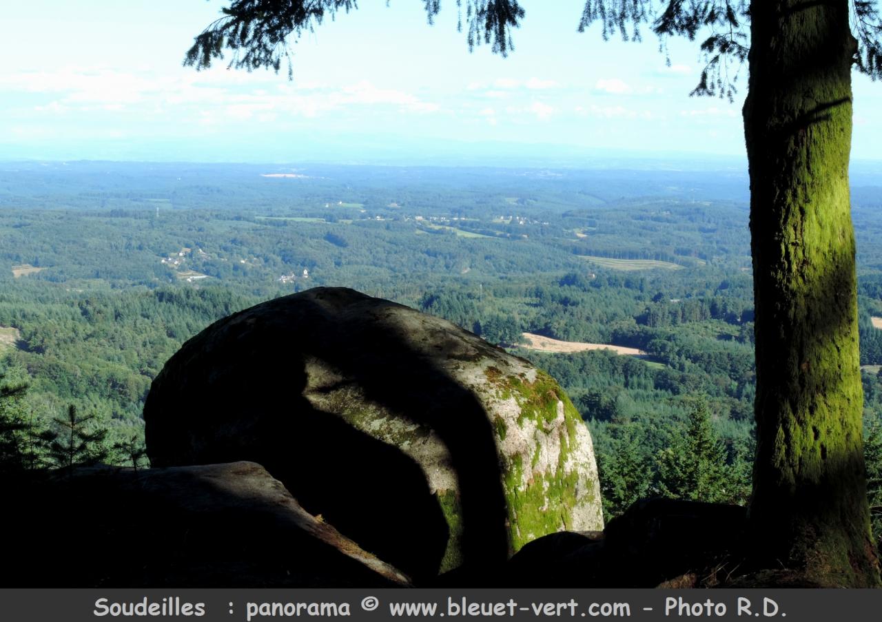 Soudeilles : Panorama Puy de la Tourte
