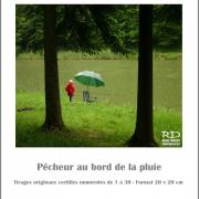 Pêcheur au bord de la pluie
