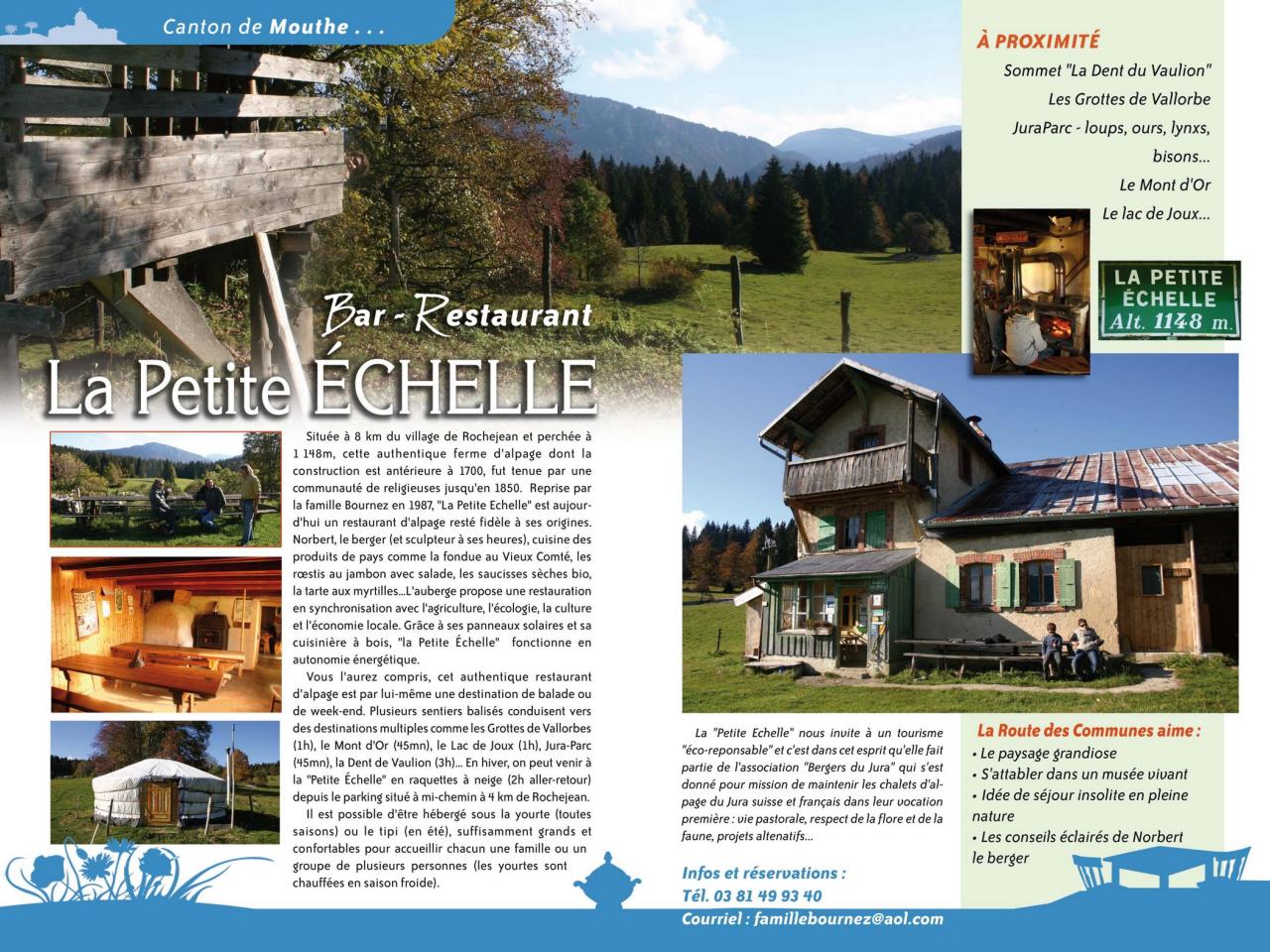 Restaurant d'Alpage la Petite Echelle