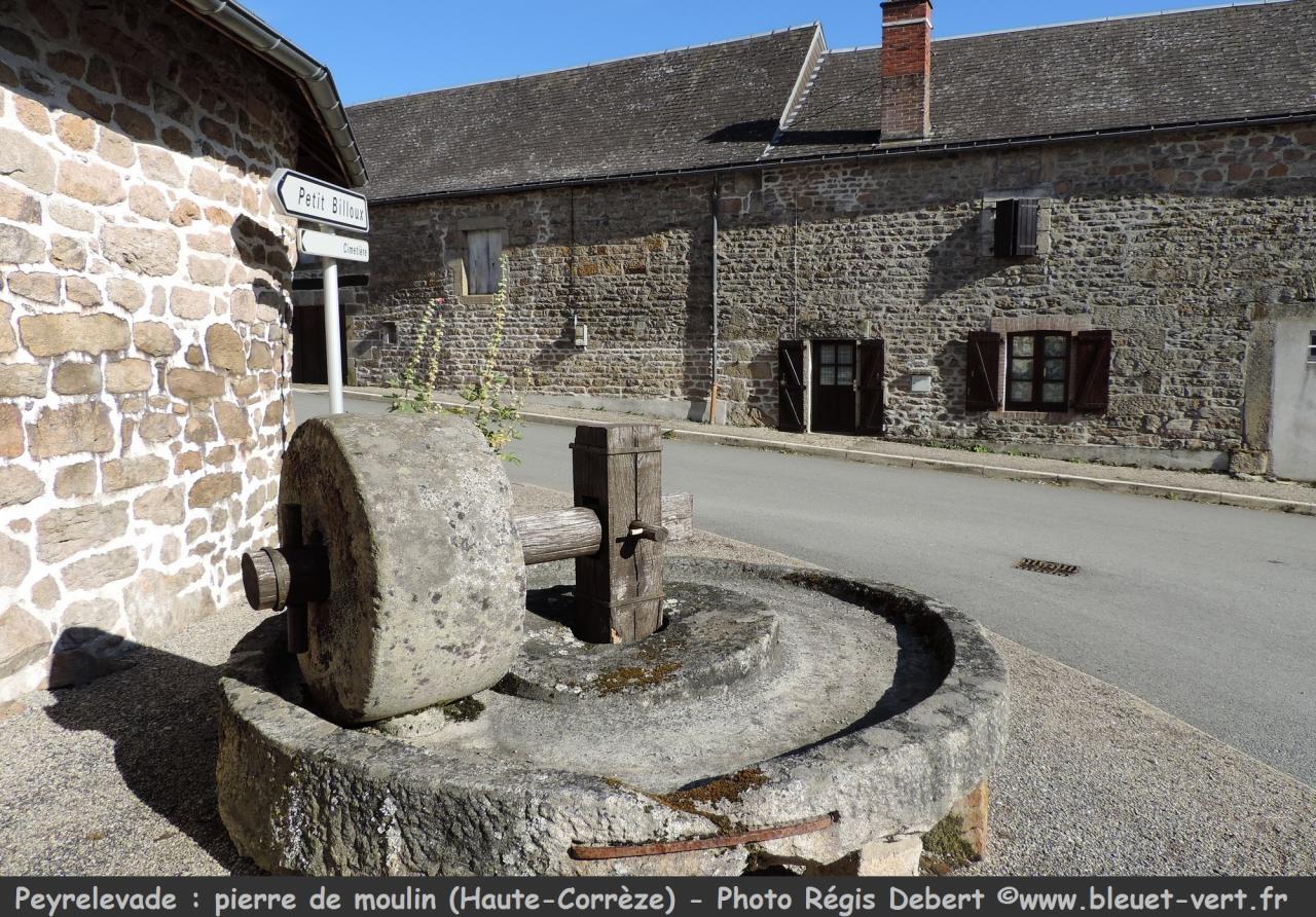 Meule de granit à Peyrelevade  (Corrèze)