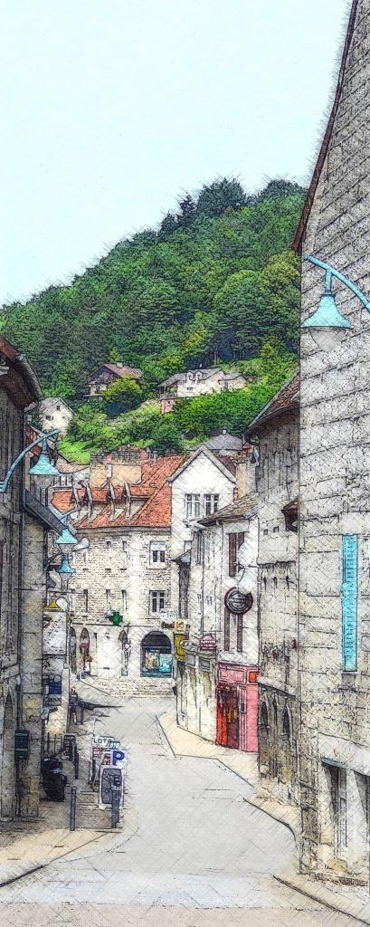 Rue Félix Bougeot à Baume-les-Dames