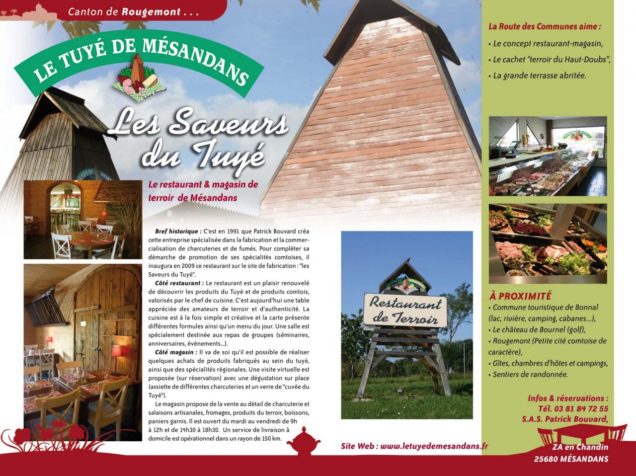 Les Saveurs du Tuyé - Restaurant et magasin de terroir