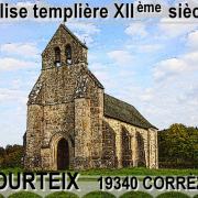 Eglise templière à Courteix (Corrèze)