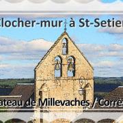 Clocher-mur de l'église de Saint-Setiers