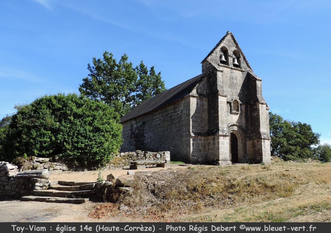 Eglise romane à Toy-Viam (Corrèze)