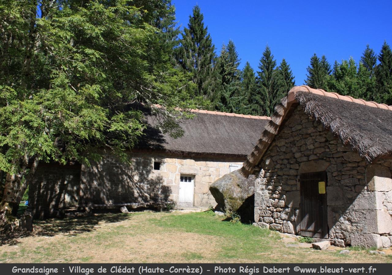 Village restauré de Clédat à Grandsaigne (Corrèze)