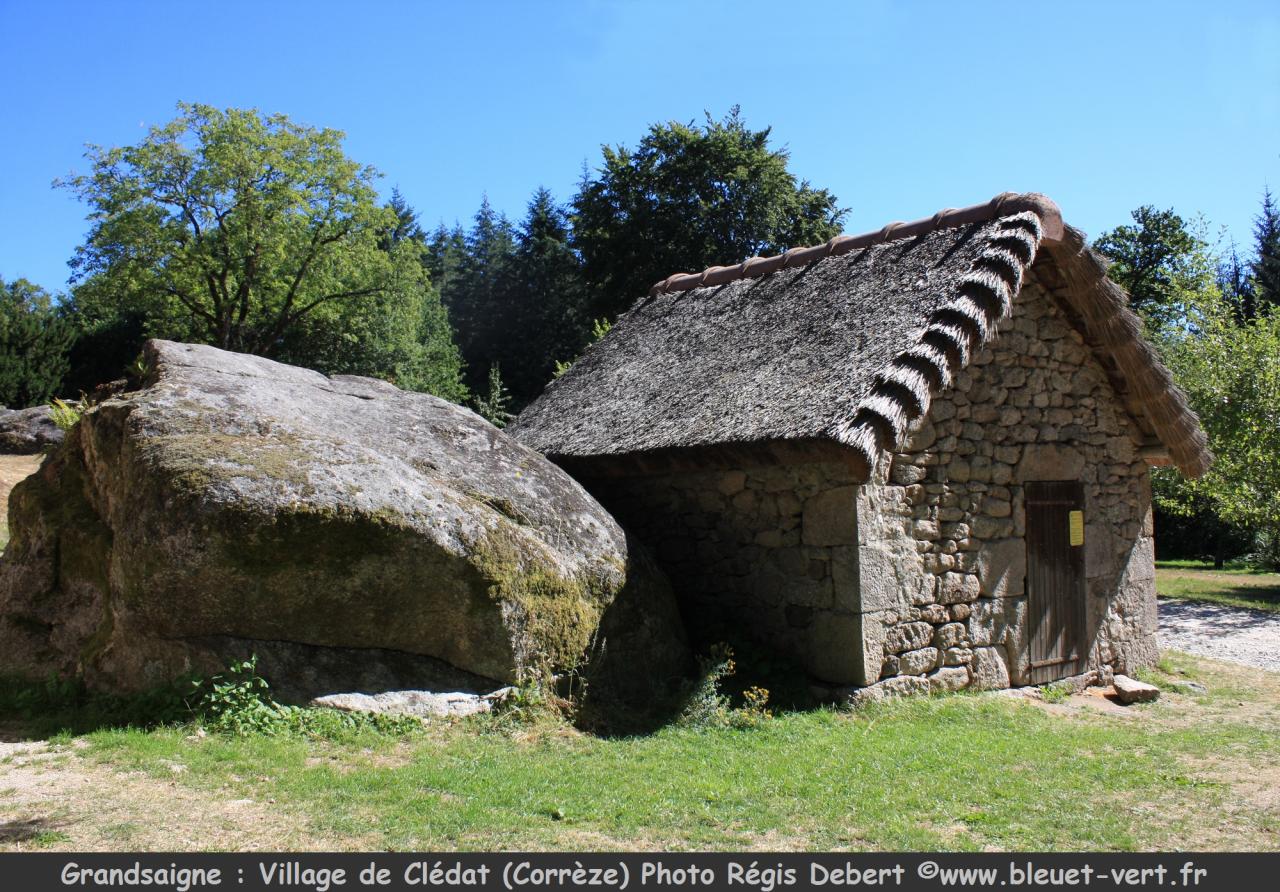 Village restauré de Clédat à Grandsaigne (Corrèze)