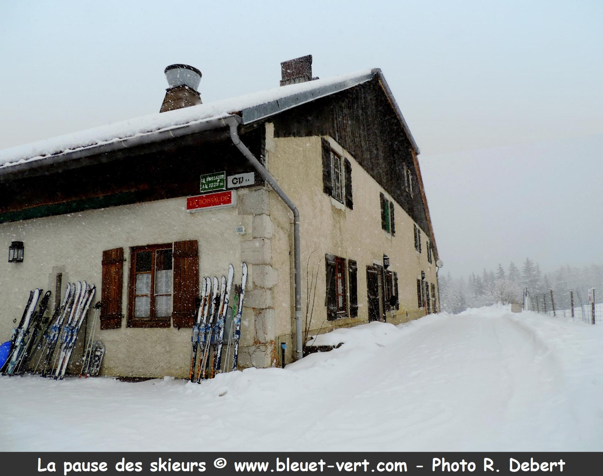 La pause des skieurs